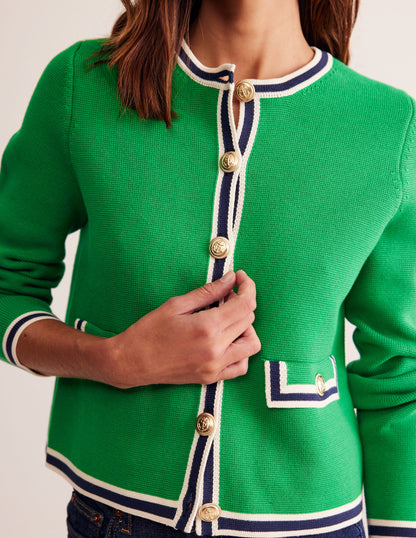 Holly Knitted Jacket-Rich Emerald Green-2