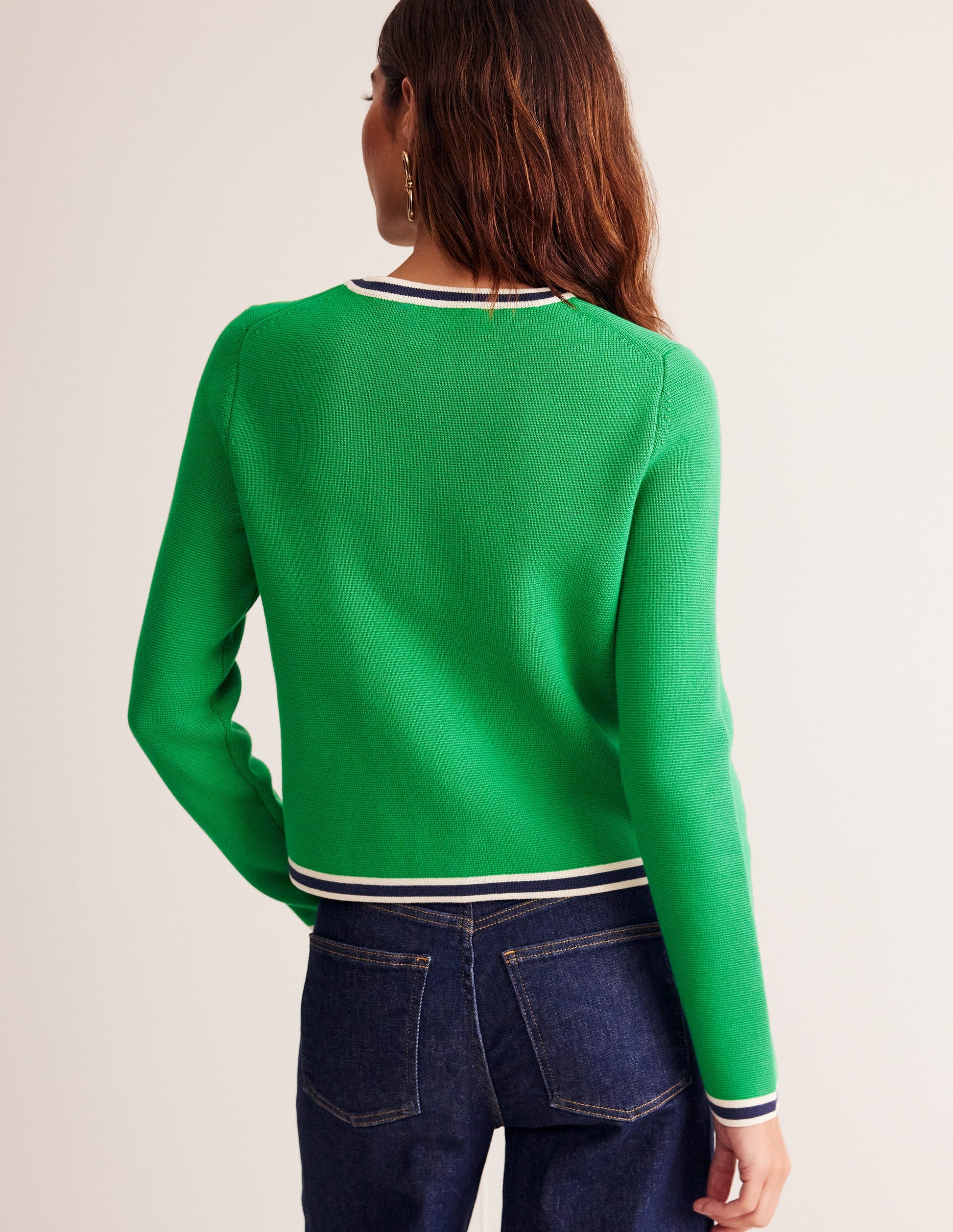 Holly Knitted Jacket-Rich Emerald Green-3