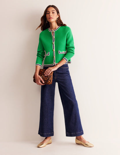 Holly Knitted Jacket-Rich Emerald Green-4