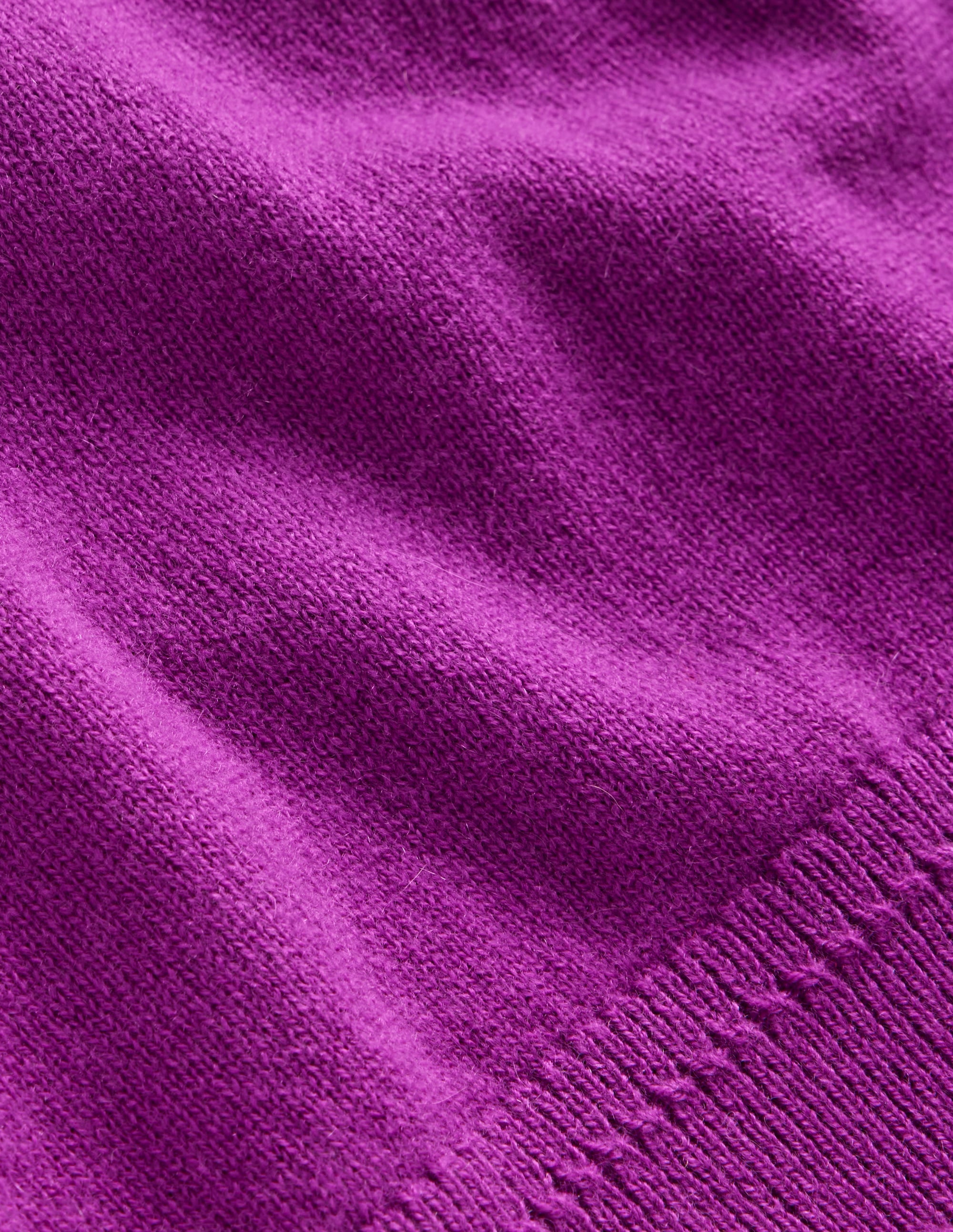 Eva Cashmere Crew Neck Jumper-Regal Purple - Image 6