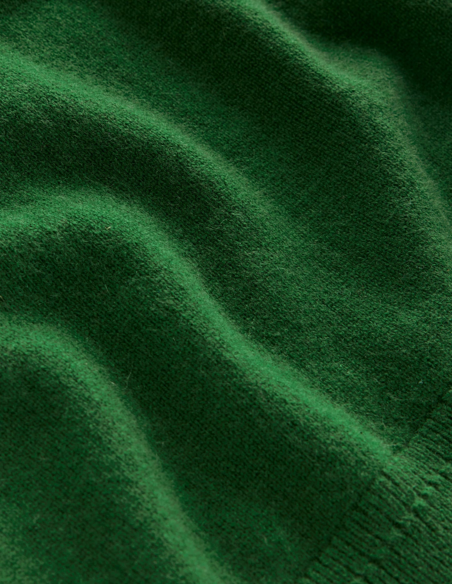 Eva Cashmere Crew Neck Jumper-Pine Green