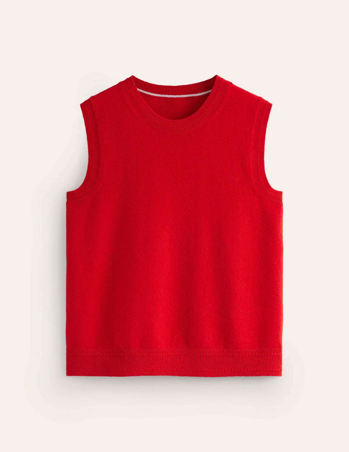 Eva Cashmere Tank-Rouge Red-5
