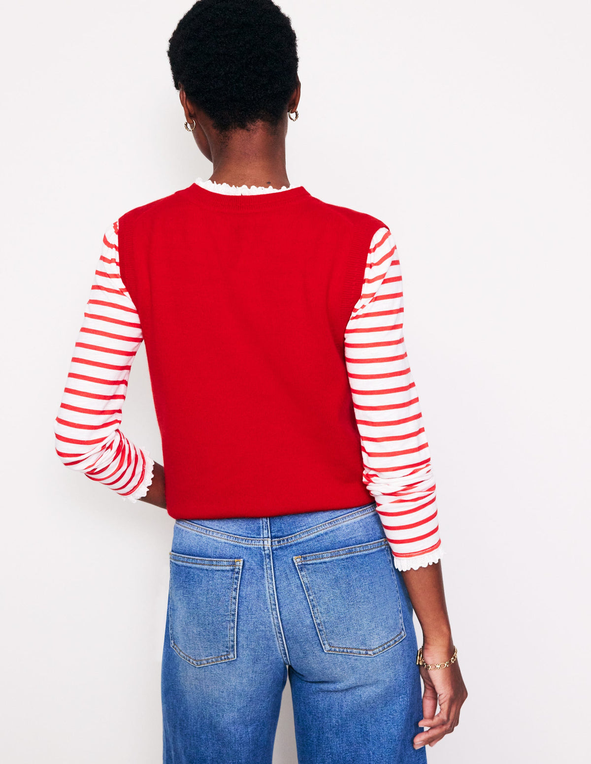 Eva Cashmere Tank-Rouge Red-3