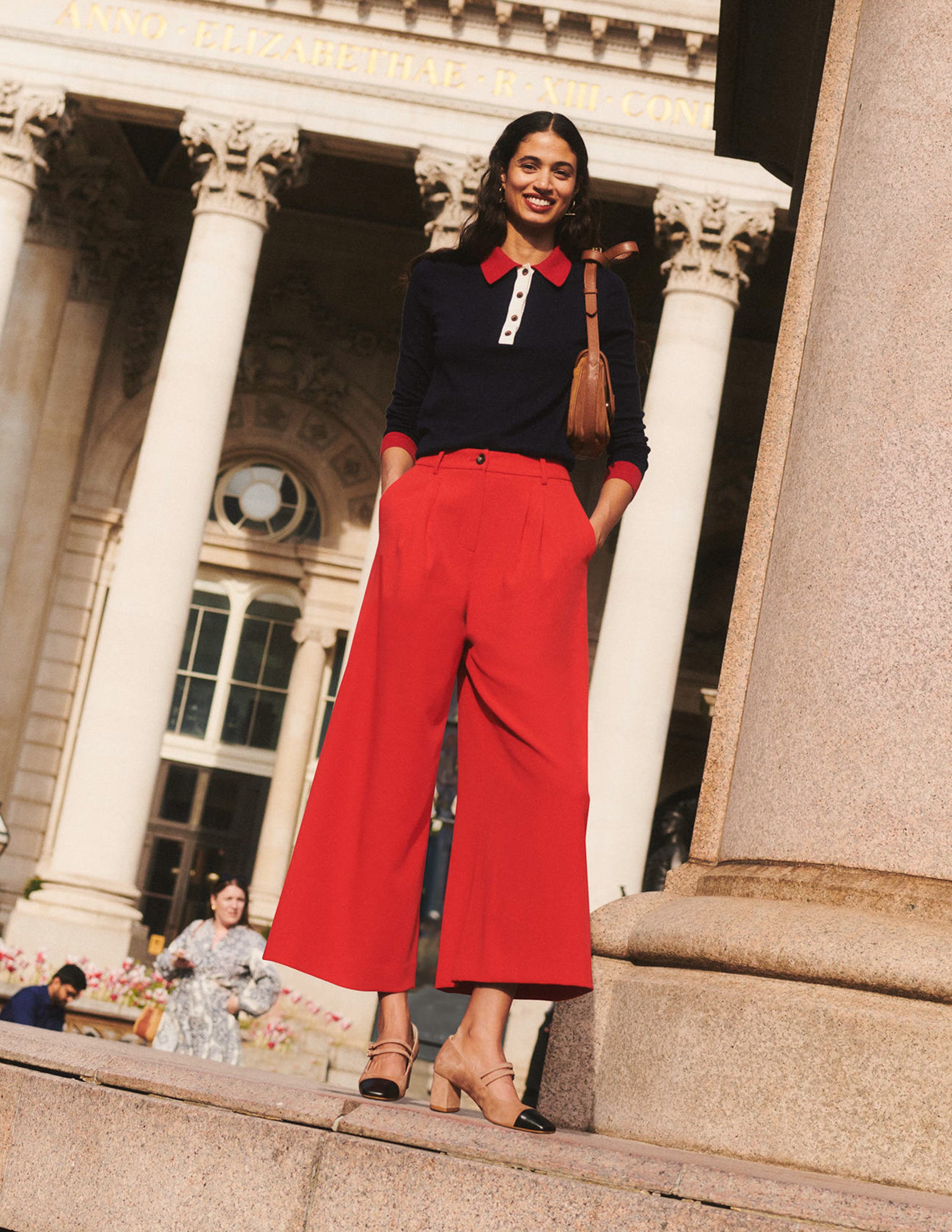 Estelle Henley Jumper-Navy - Image 5