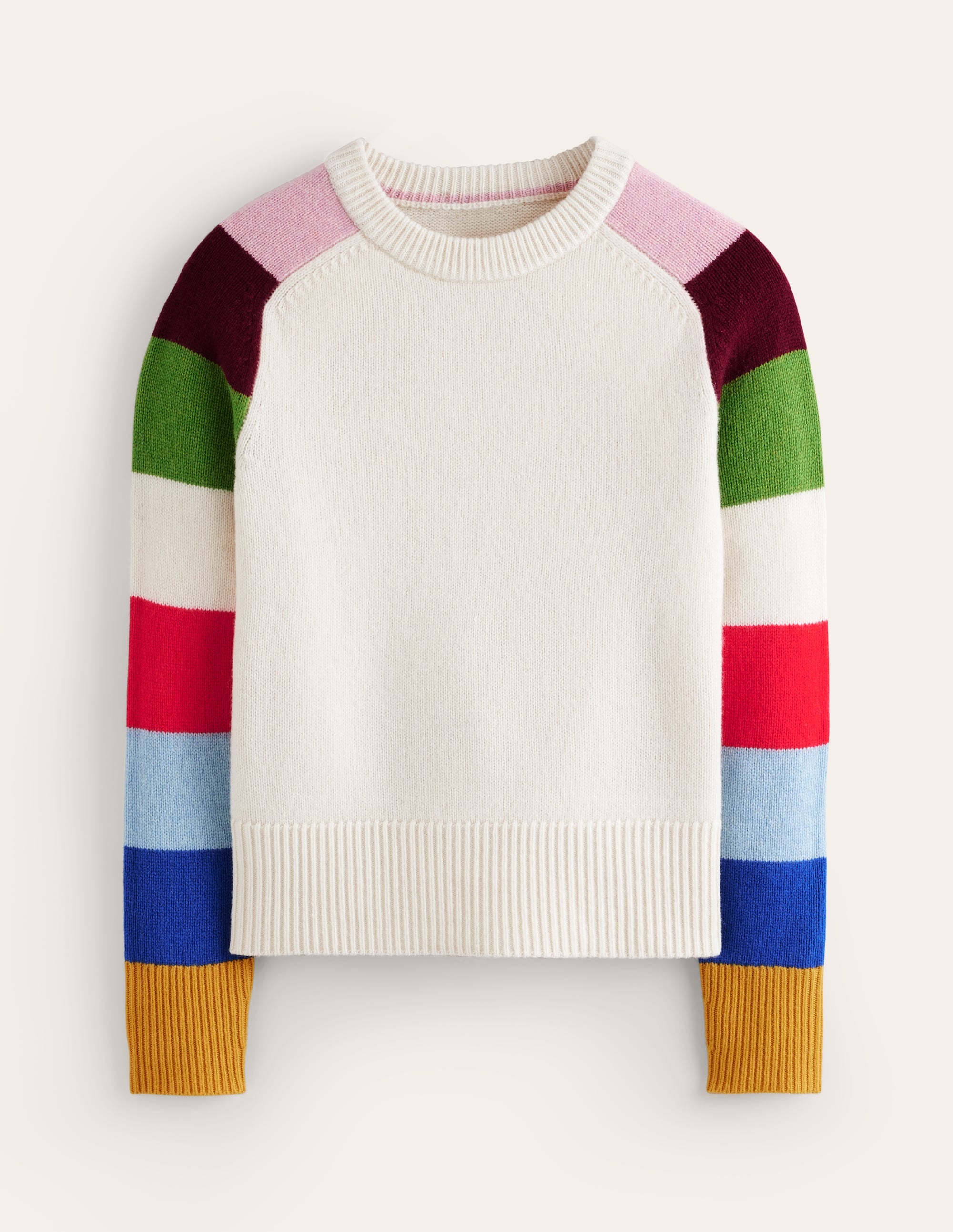 Olivia Merino Jumper-Multi, Rainbow - Image 6