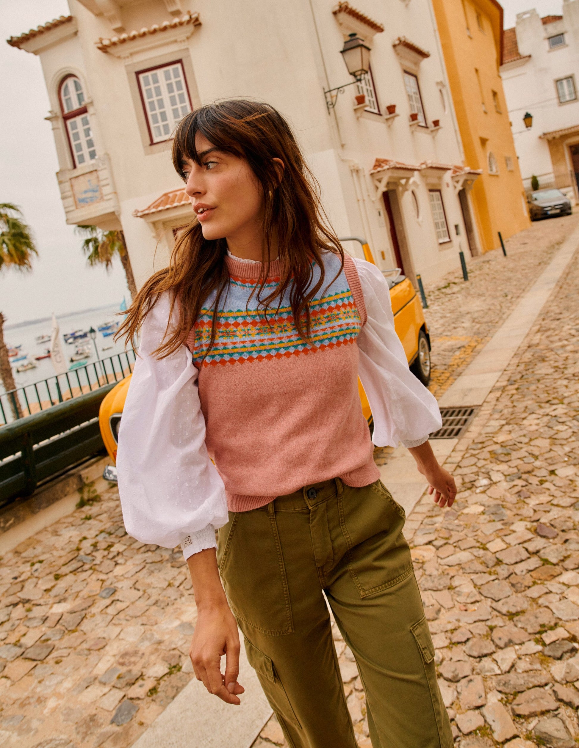 Edie Fair Isle Tank-Pink Fair Isle-8