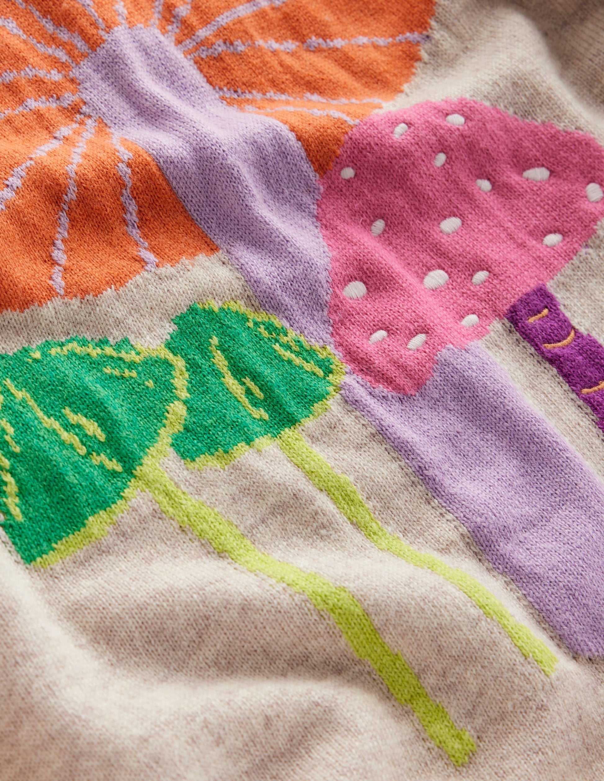 Natasha Novelty Jumper-Oatmeal, Mushrooms-6