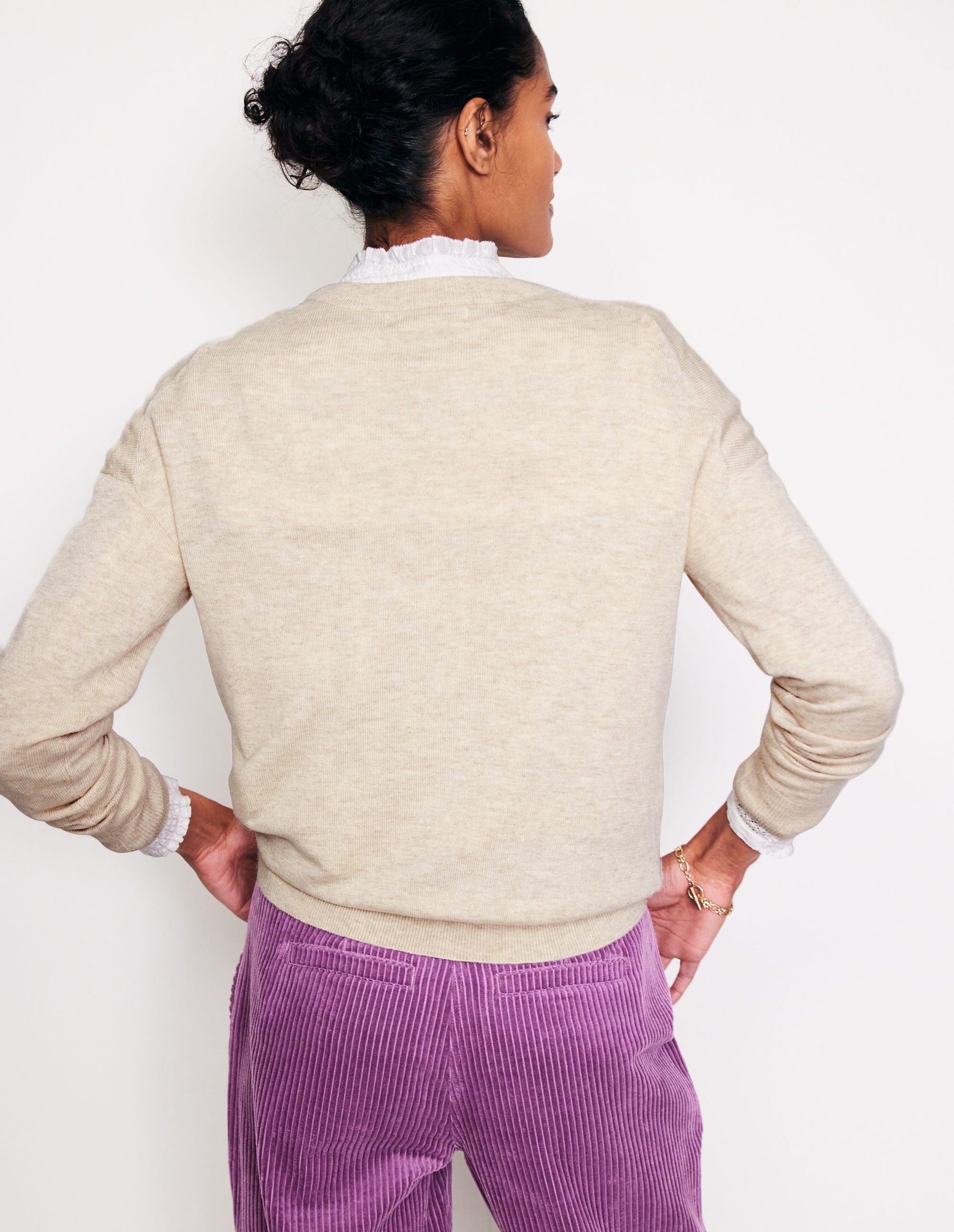 Natasha Novelty Jumper-Oatmeal, Mushrooms-3