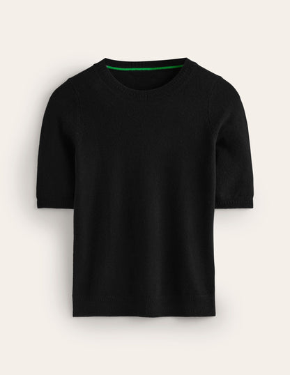 Eva Cashmere T-Shirt-Black