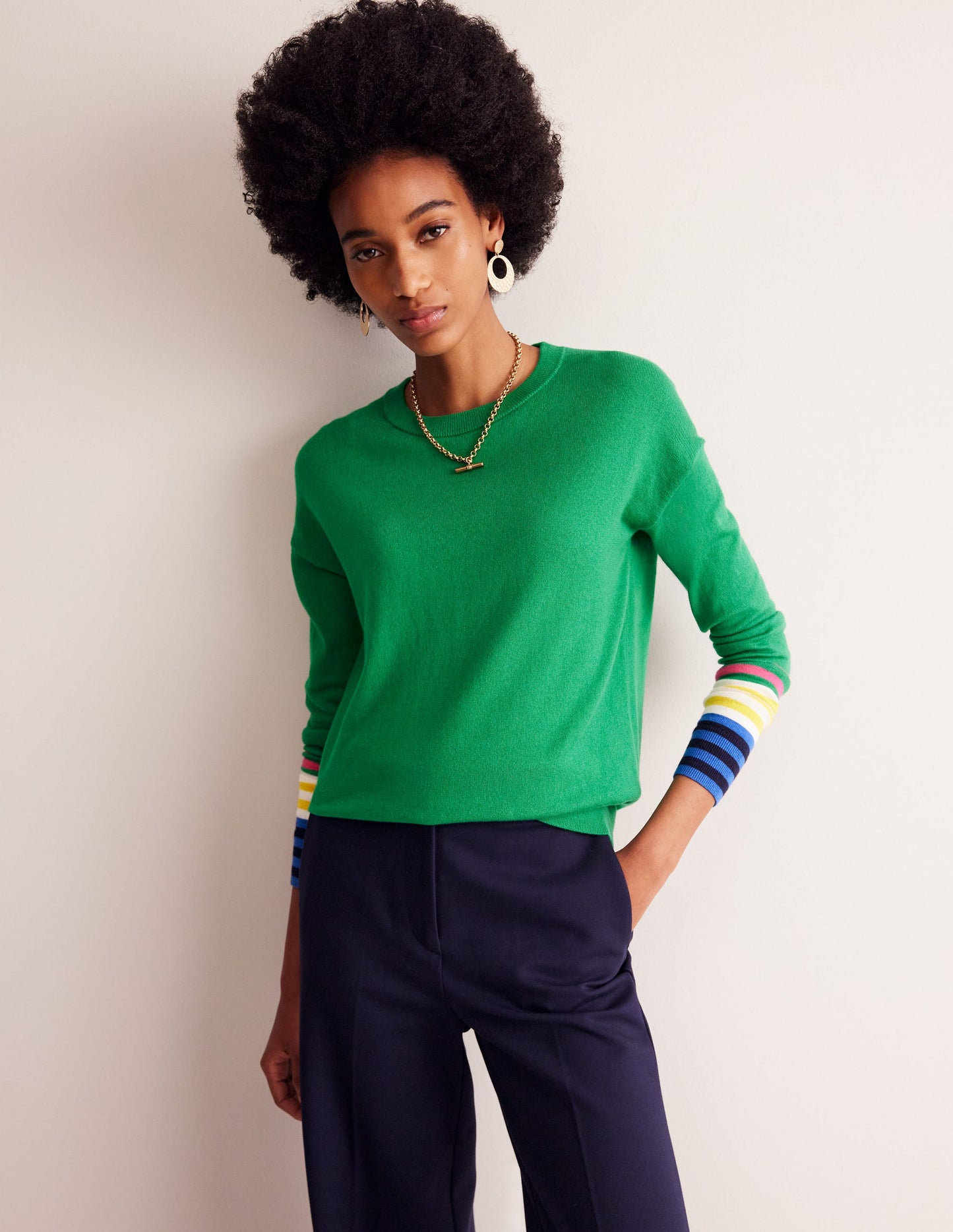 Annie Jumper-Rich Emerald Green