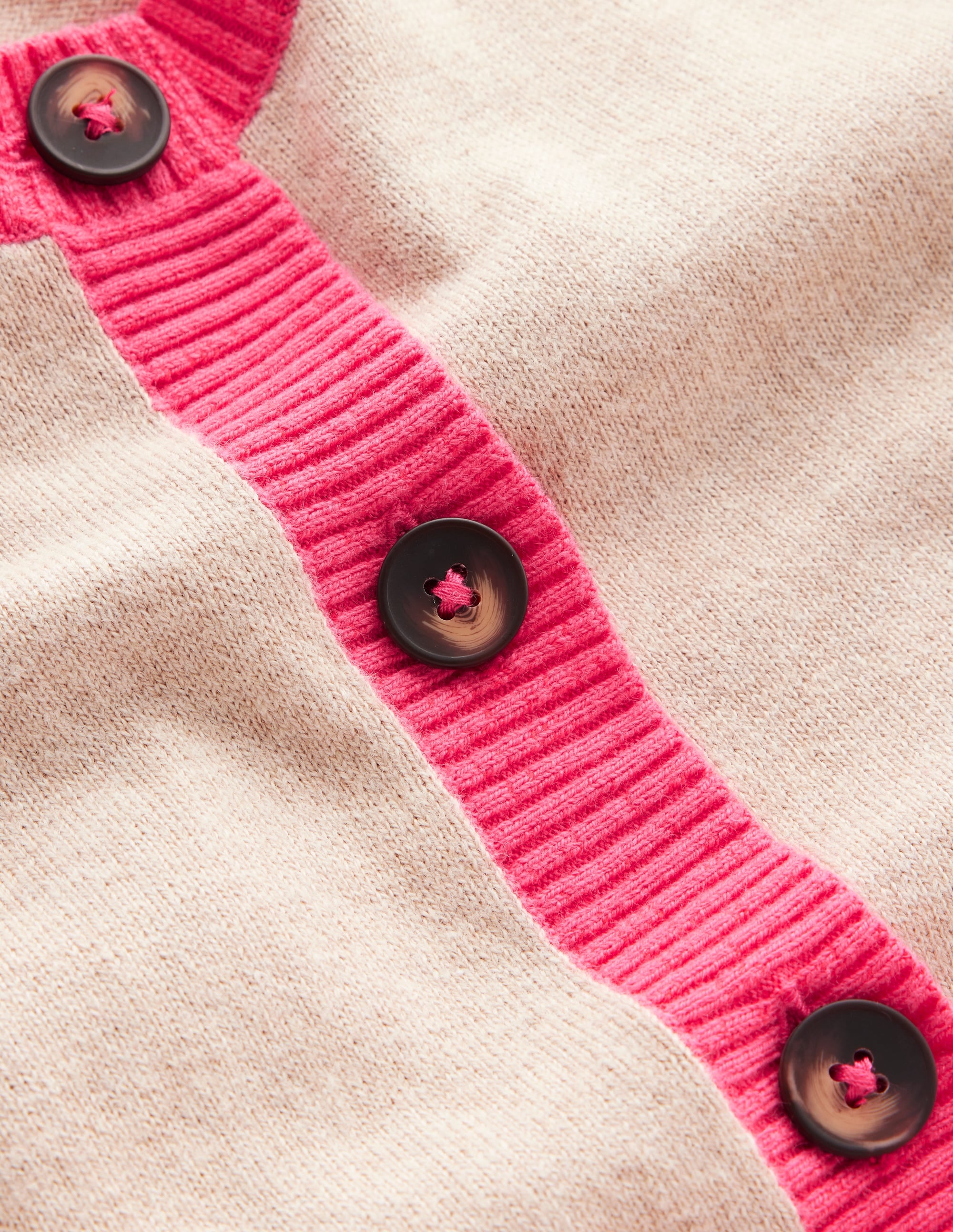 Meg Raglan Sleeve Cardigan-Chinchilla, Colourblock - Image 6