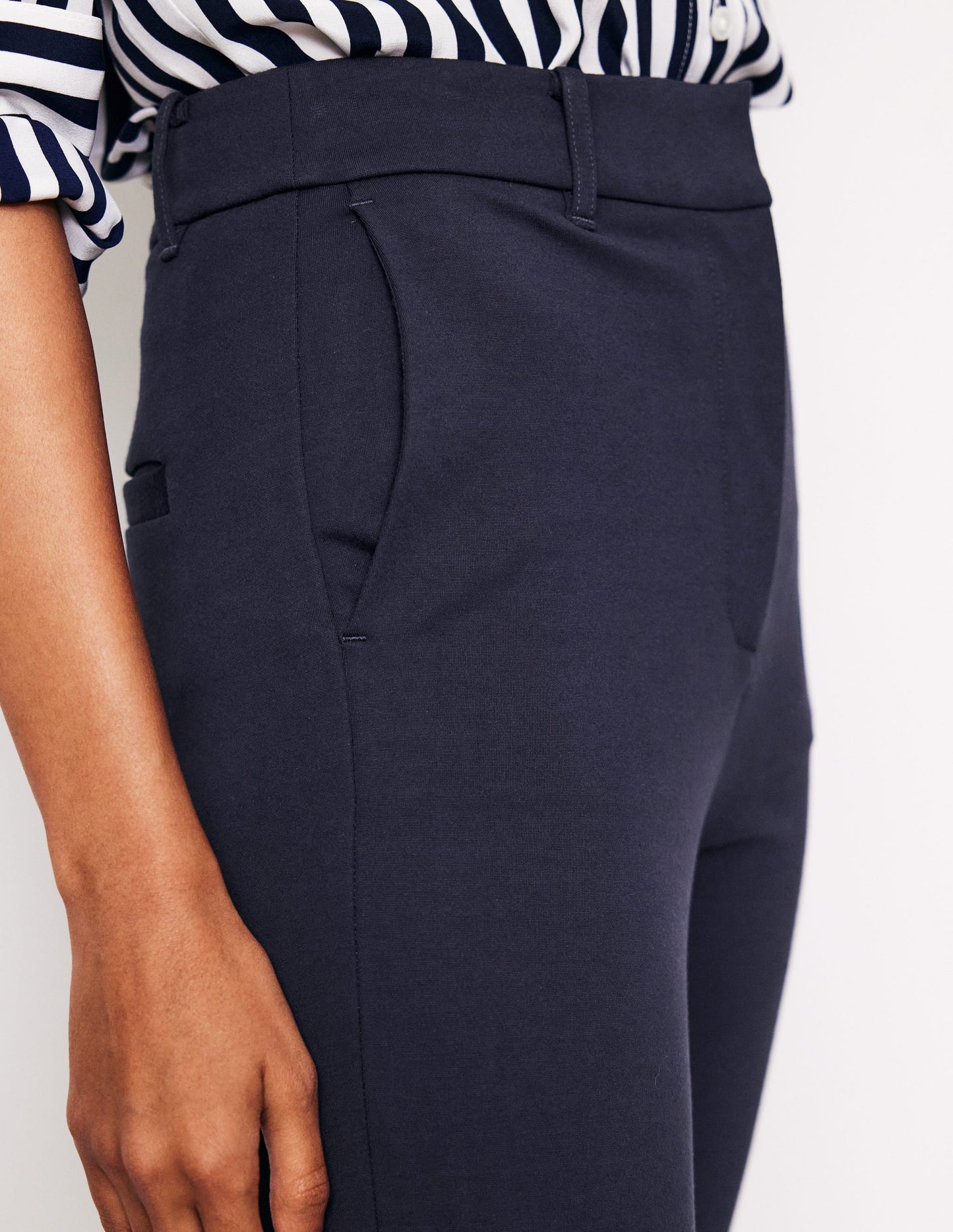 Highgate Ponte Trousers-Navy