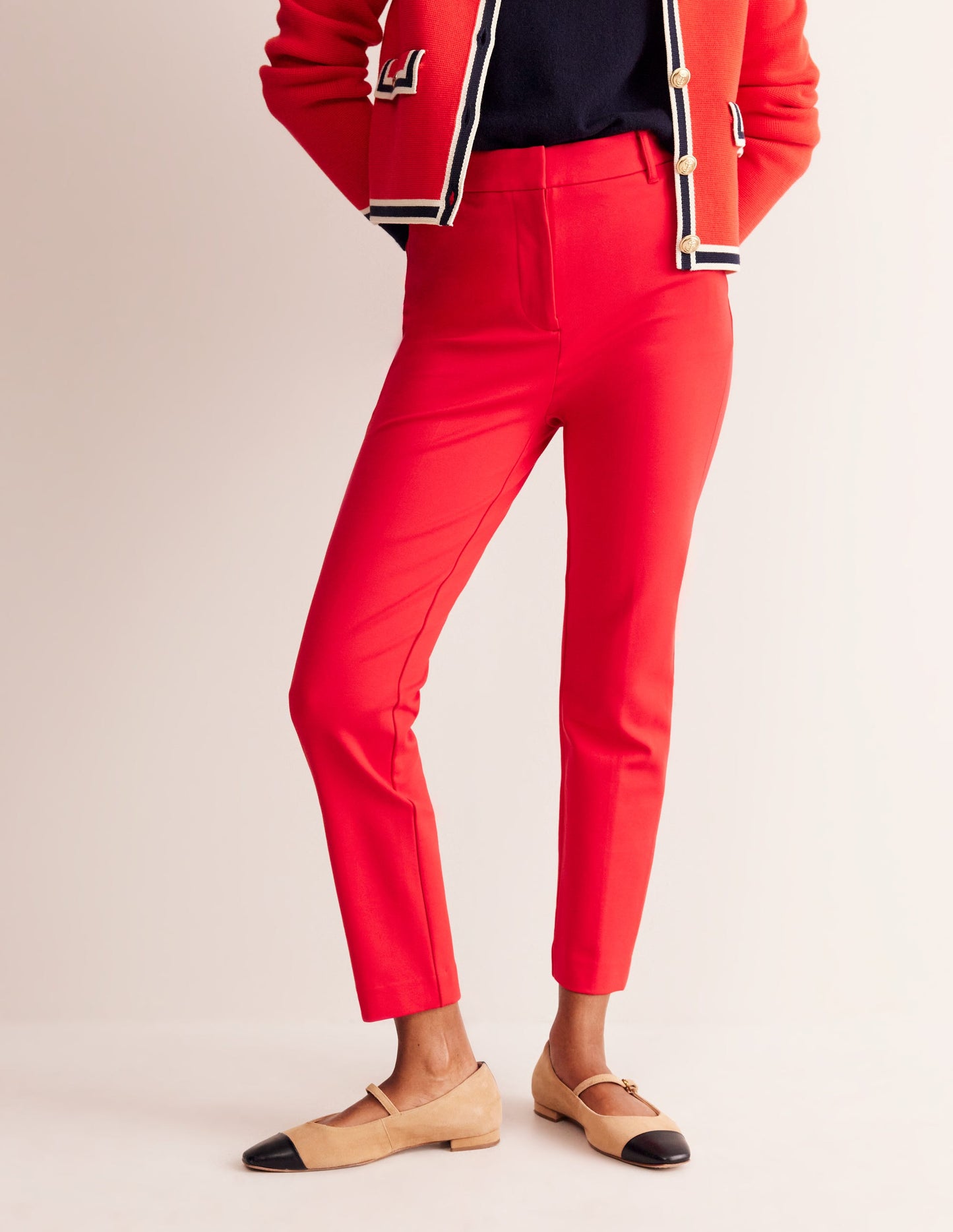 Highgate Ponte Trousers-Hot Pepper