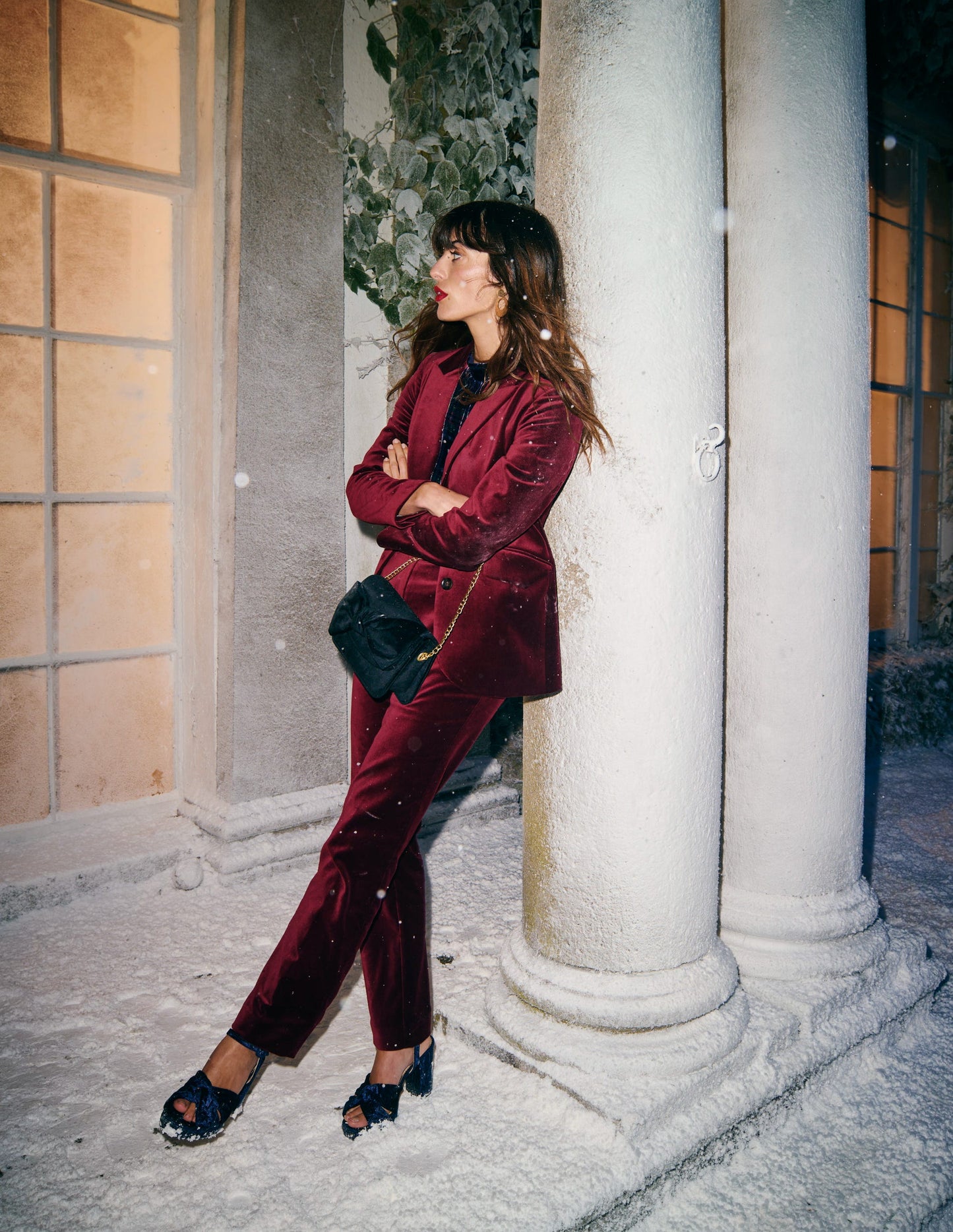 Kew Velvet Trousers -Cabernet