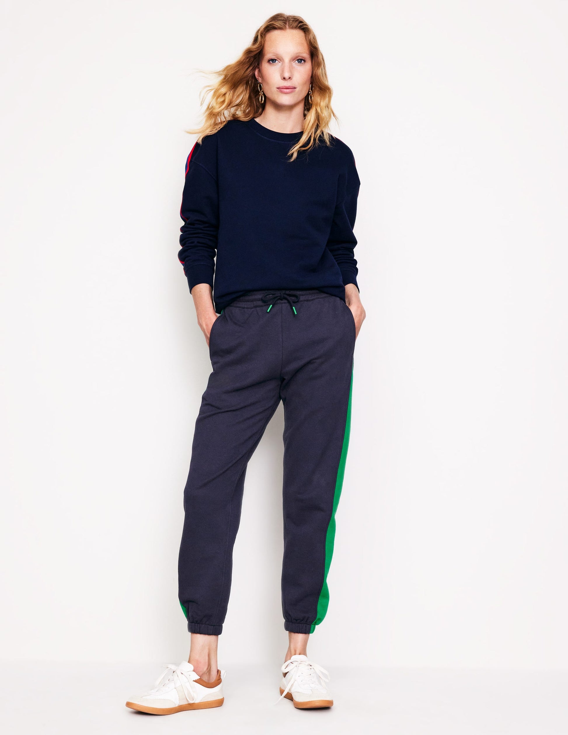 Side Panel Joggers-Navy-1