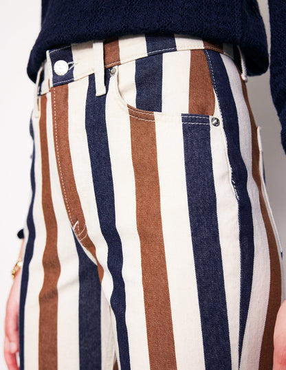 Striped Jeans-Tan Stripe-5