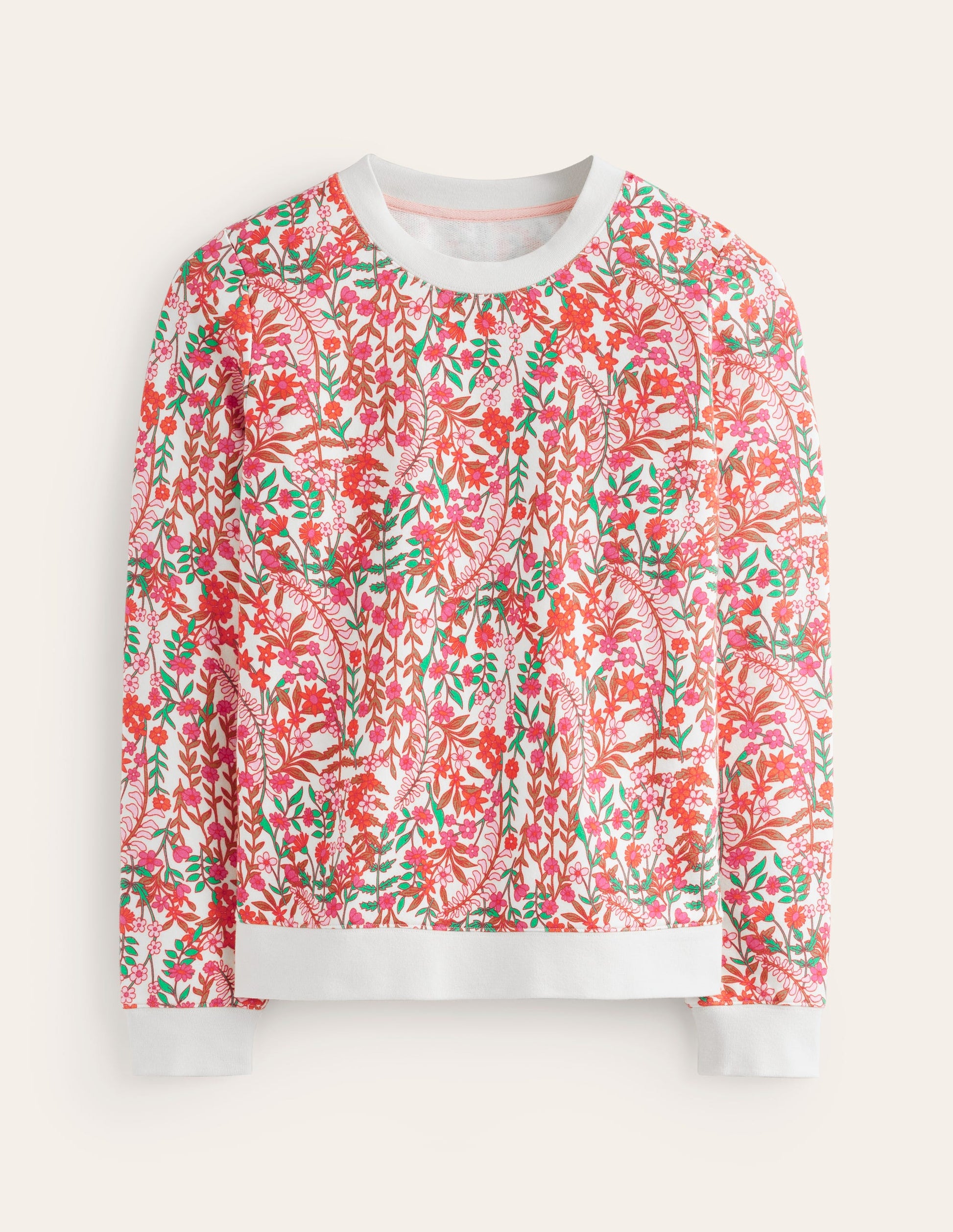 Hannah Printed Sweatshirt-Multi, Foliage Bud-5