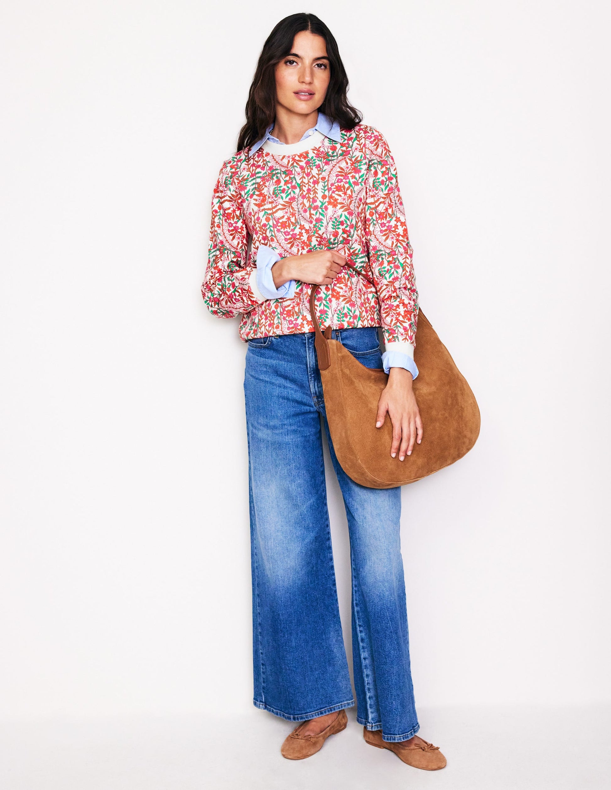 Hannah Printed Sweatshirt-Multi, Foliage Bud-4