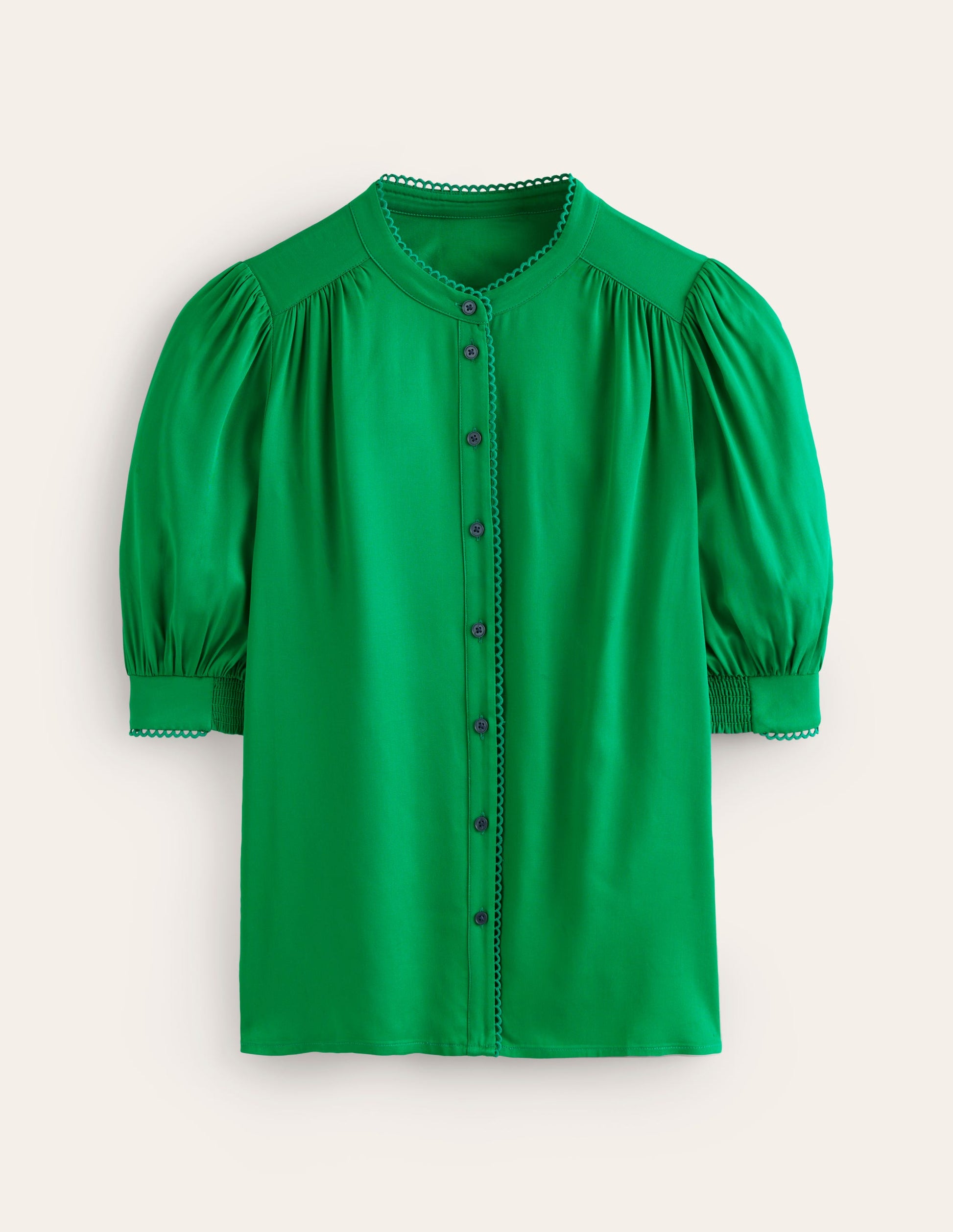 Ara Short Sleeve Top-Rich Emerald-5
