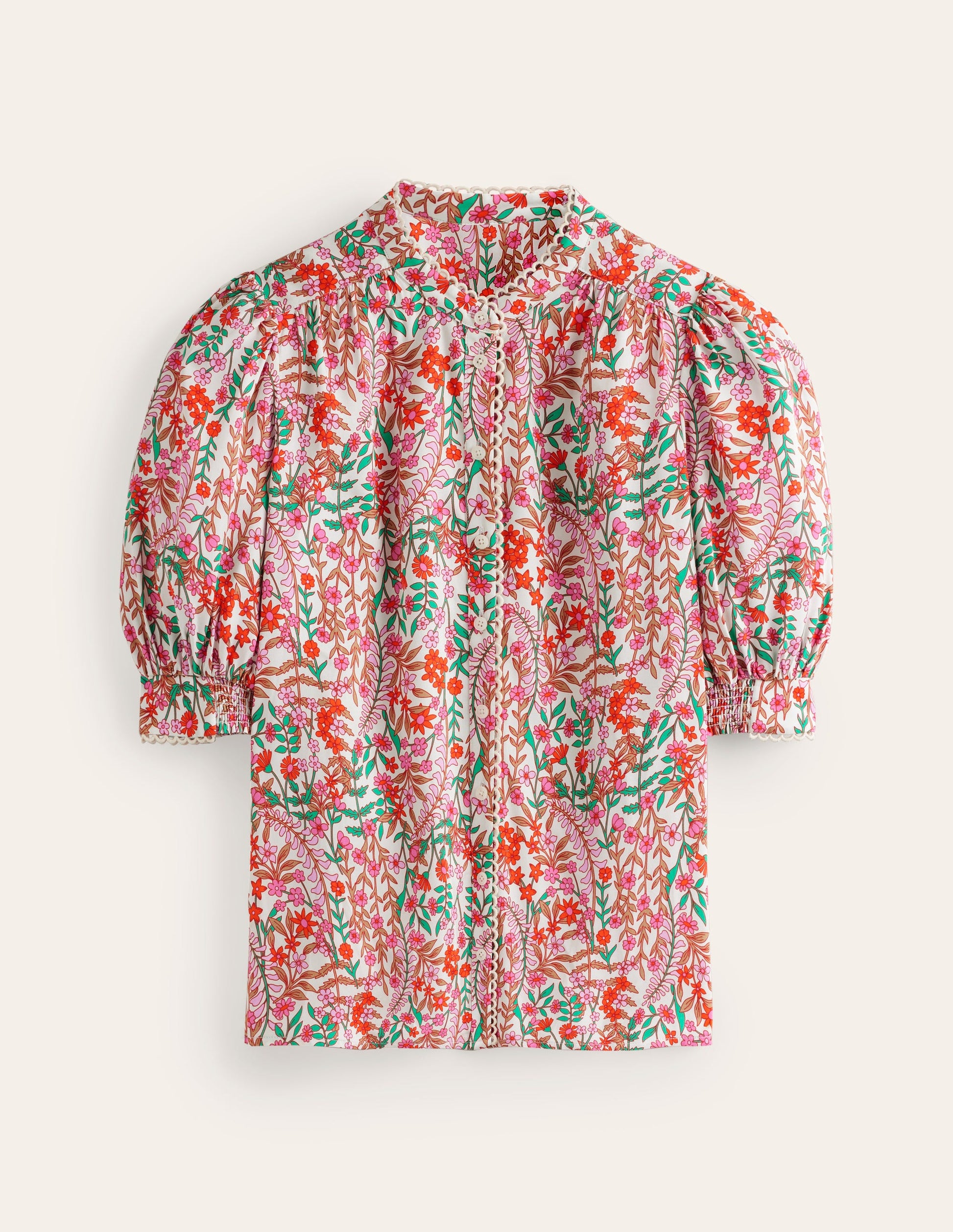 Ara Short Sleeve Top-Multi, Foliage Bud-6