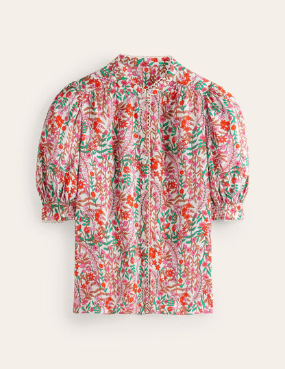 Ara Short Sleeve Top-Multi, Foliage Bud-6