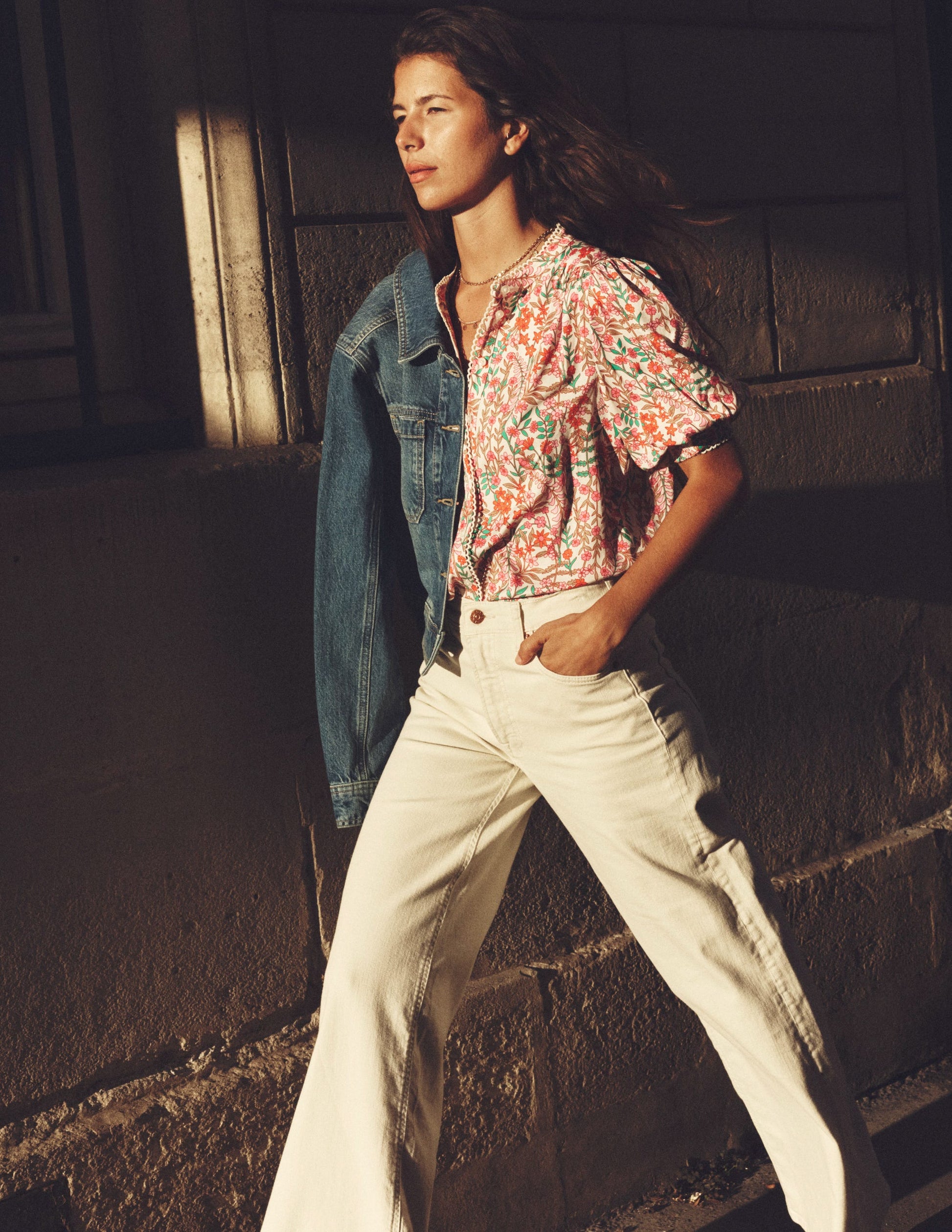 Ara Short Sleeve Top-Multi, Foliage Bud-5