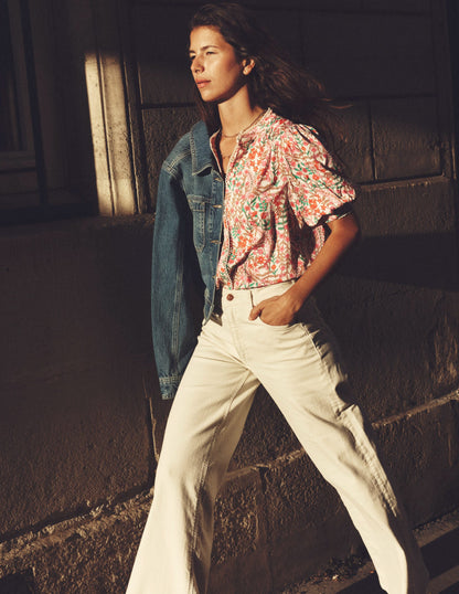 Ara Short Sleeve Top-Multi, Foliage Bud-5