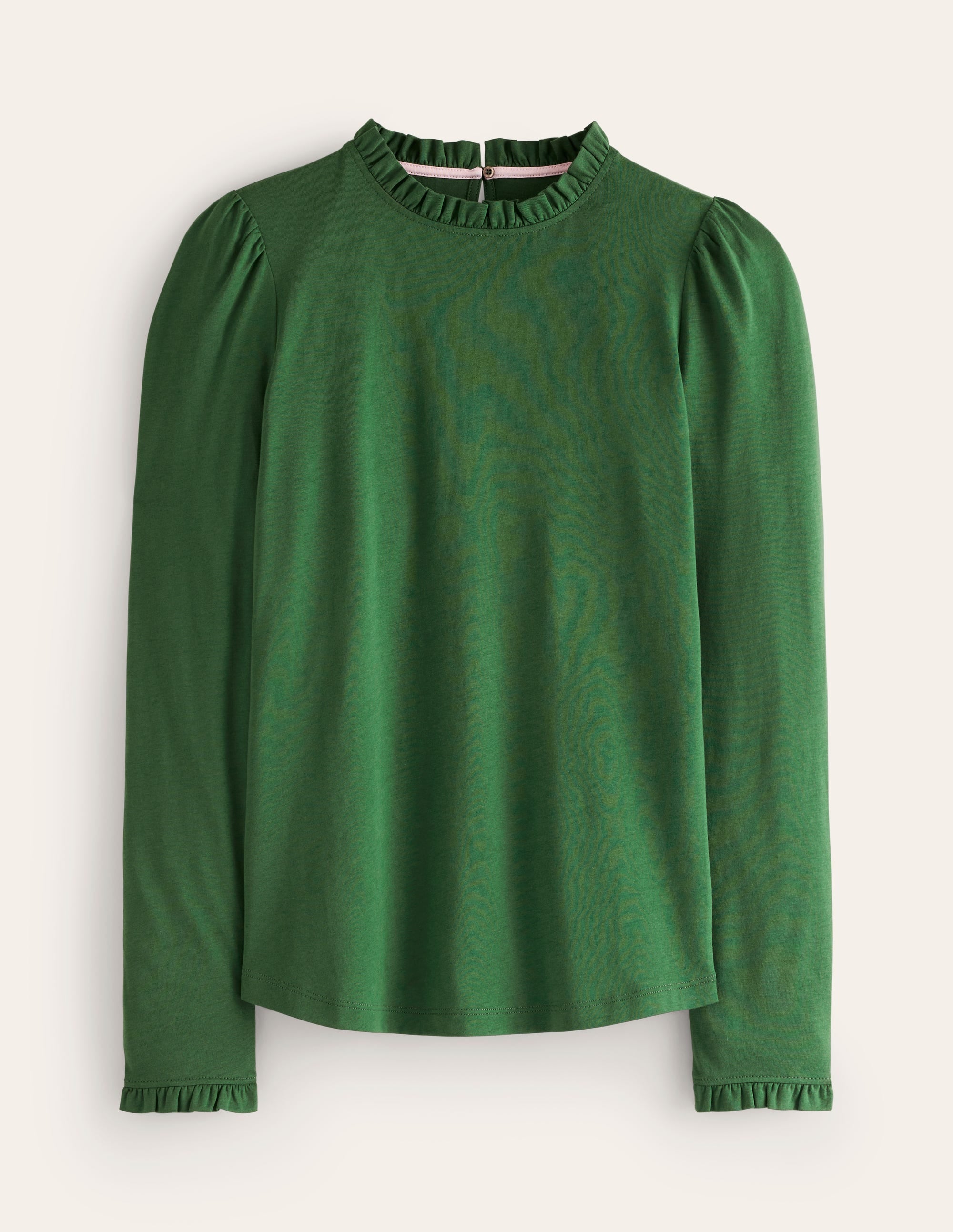 Supersoft Frill Detail Top-Pine - Image 5