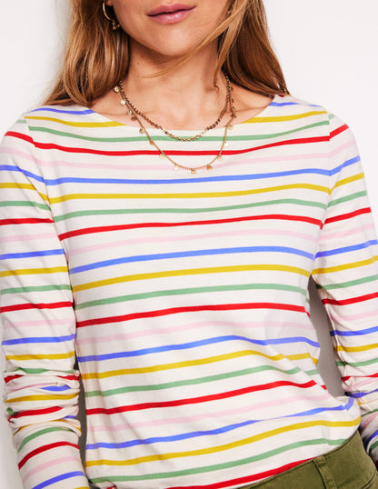 Ella Long Sleeve Breton-Soft Rainbow