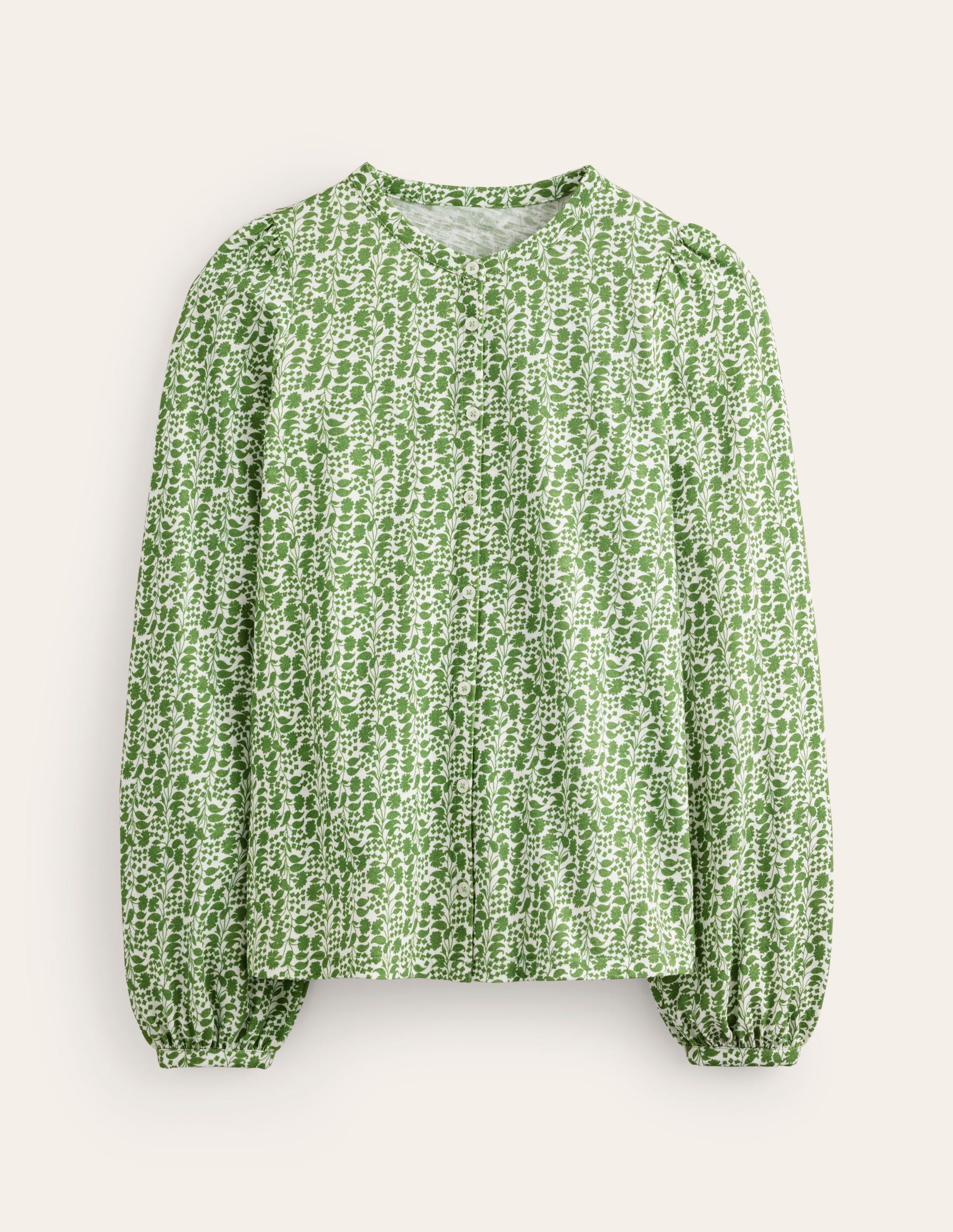 Marina Jersey Shirt-Fir Tree, Prairie Vine-5