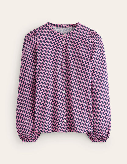 Marina Jersey Shirt-Moonlite Mauve, Terrace Swirl