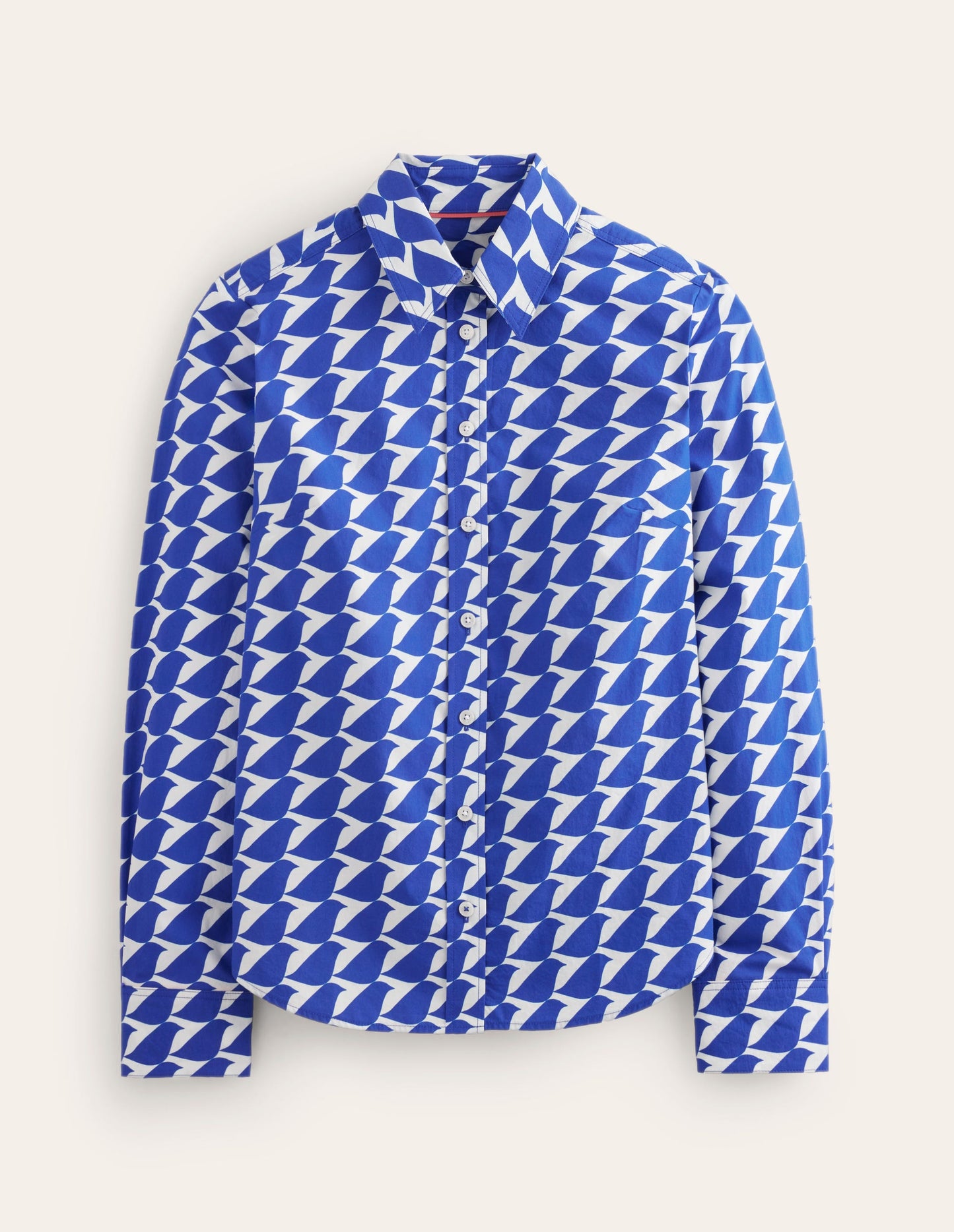 Sienna Cotton Shirt-Sapphire Blue, Birdie