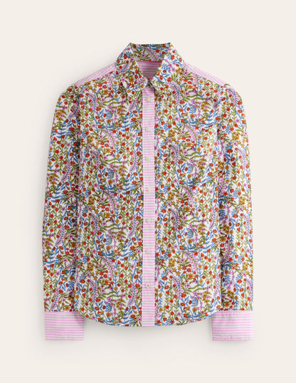 Sienna Cotton Shirt-Ivory, Foliage Buds-6