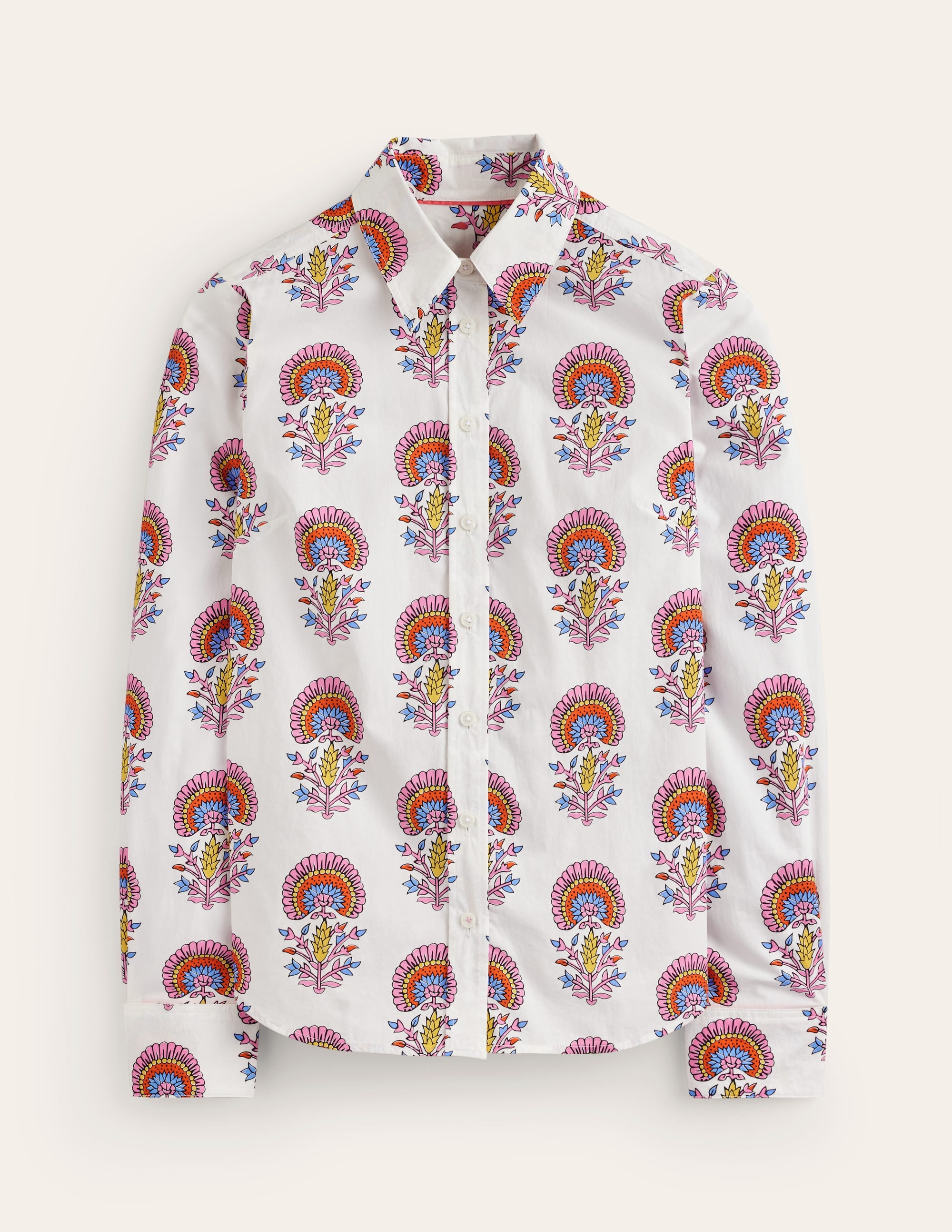 Sienna Cotton Shirt-Ivory,Passion Bud - Image 7