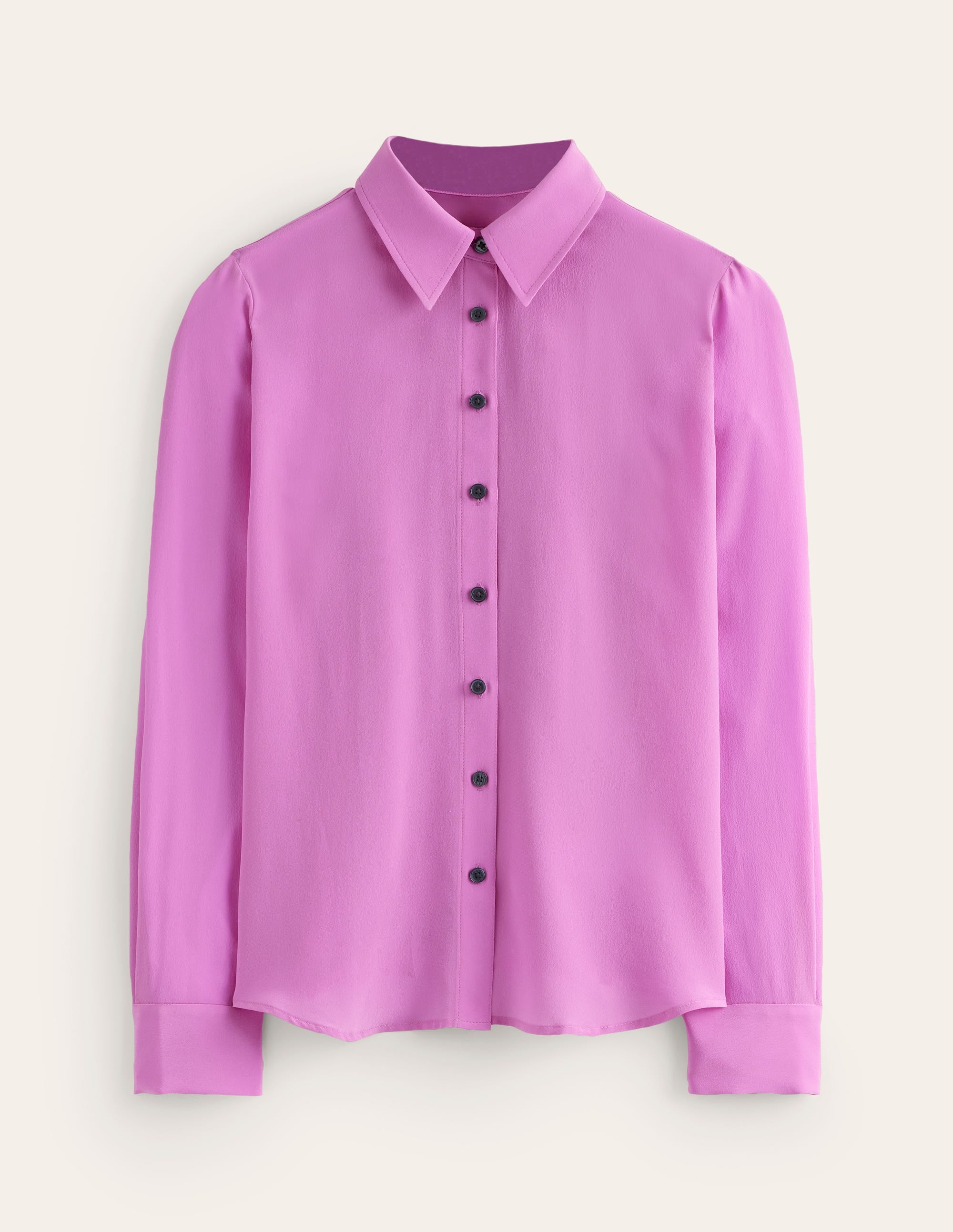 Sienna Silk Shirt-Foxglove Purple - Image 6