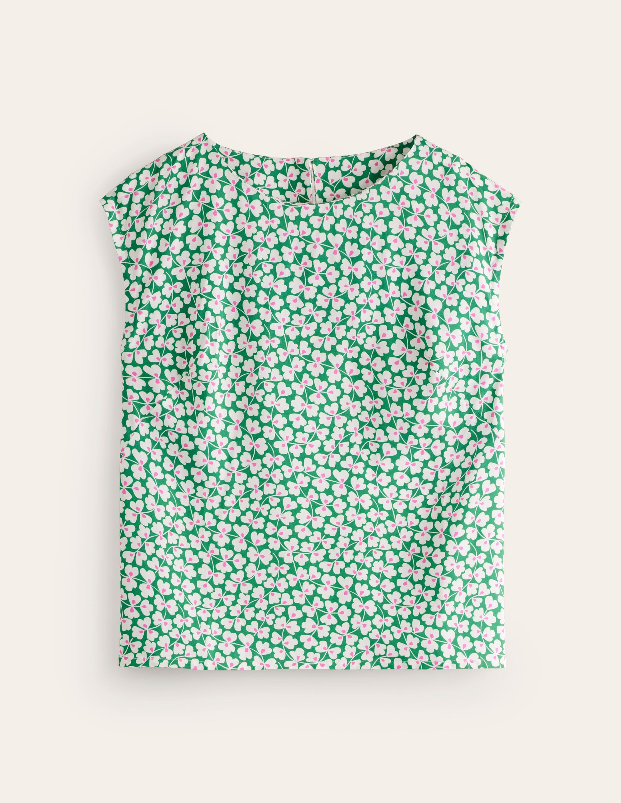 Modern Shell Top-Rich Emerald, Clover Whirl - Image 5