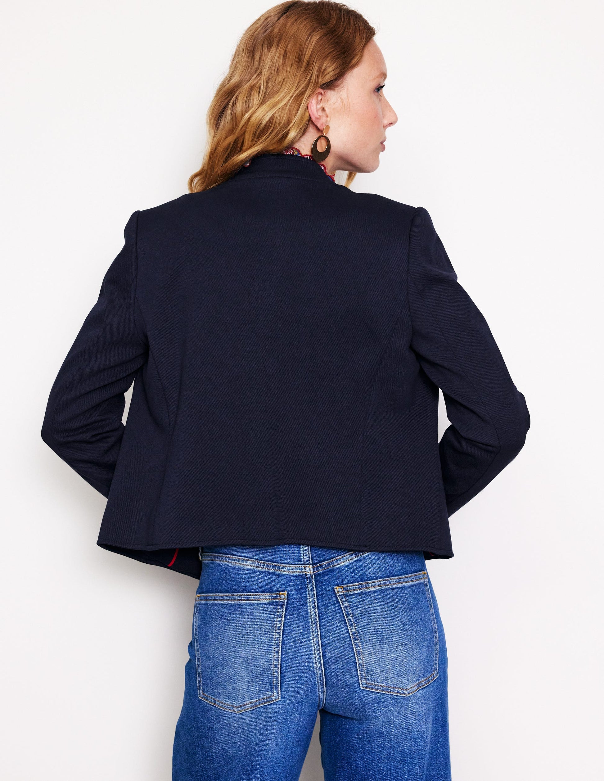 Military Ponte Jacket-Navy-3