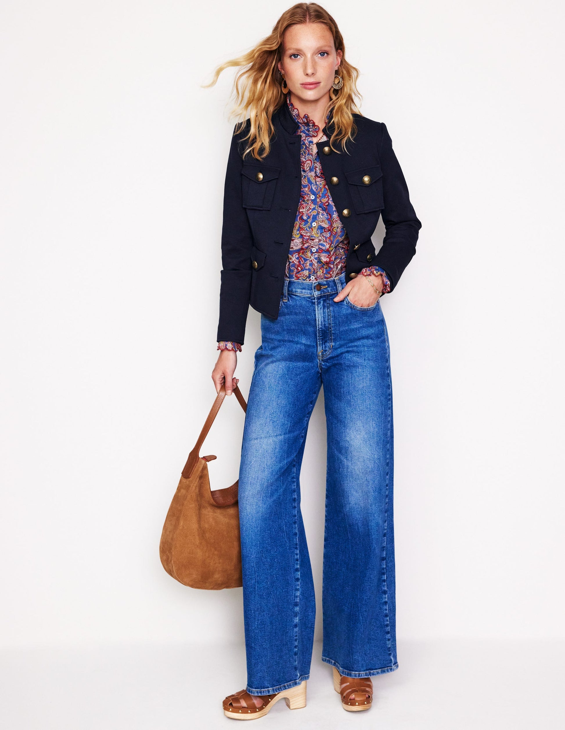 Military Ponte Jacket-Navy-4