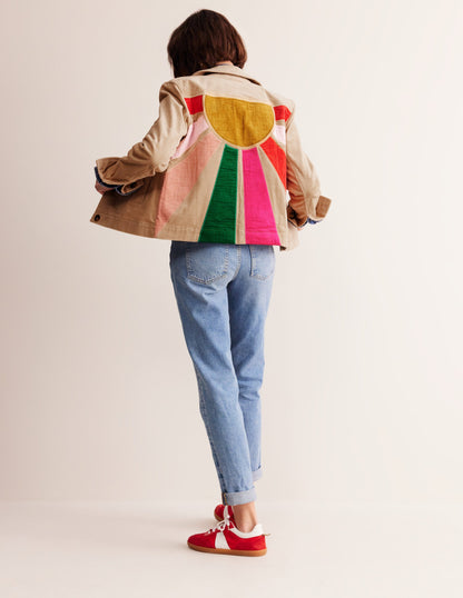 Cord Jacket-Appliqué Sun-4