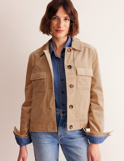 Cord Jacket-Appliqué Sun-5