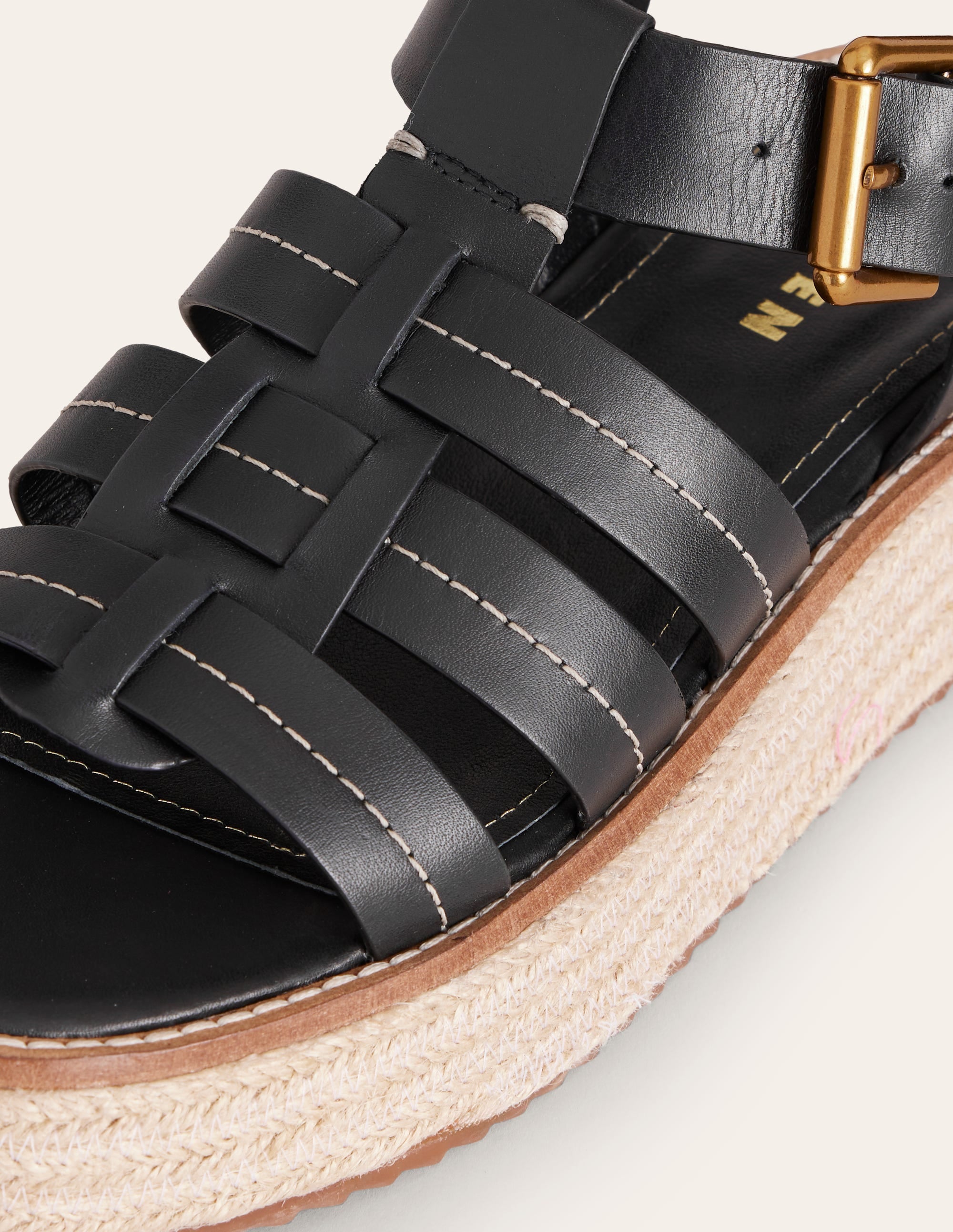 Chunky Fisherman Sandal-Black - Image 4