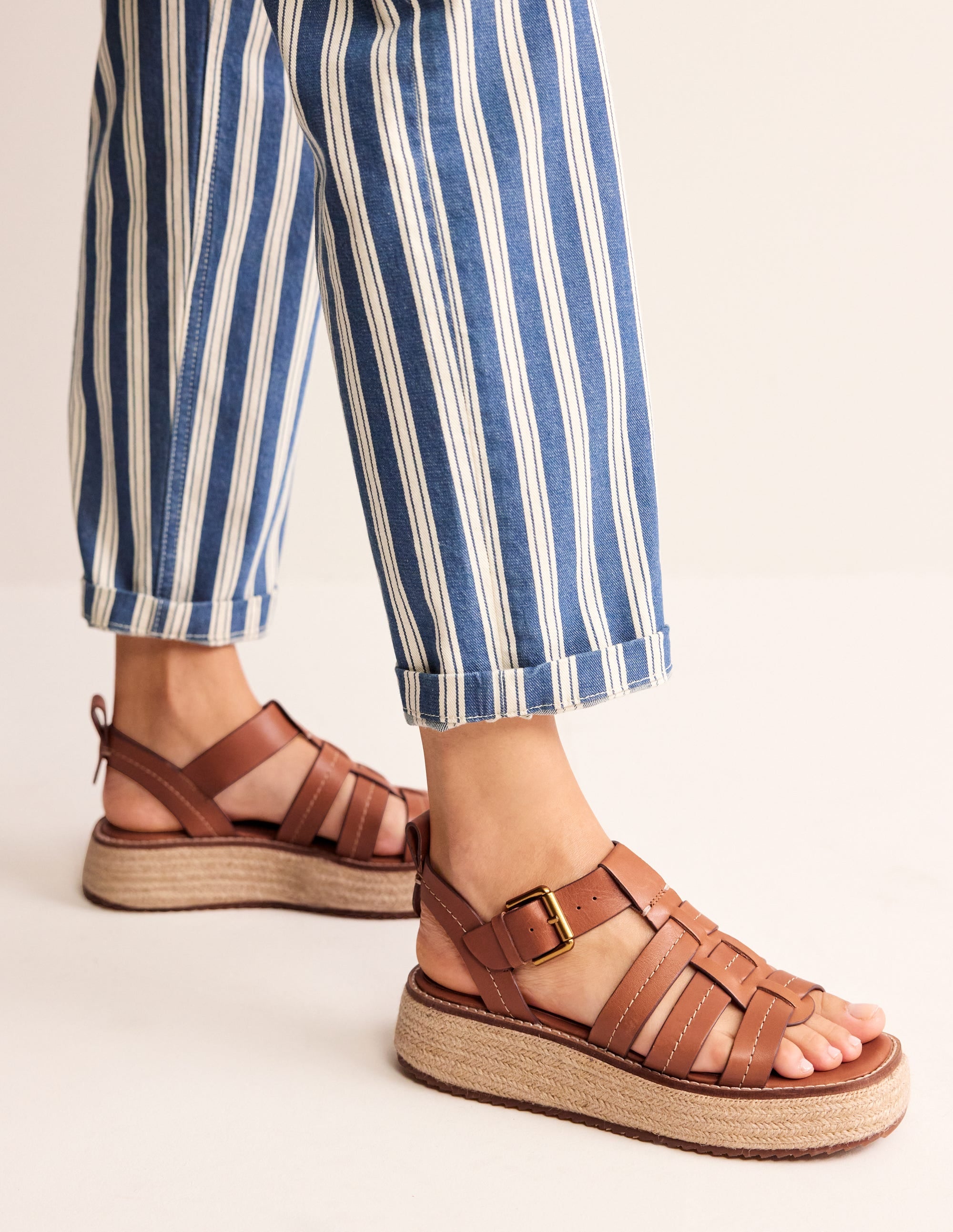 Chunky Fisherman Sandal-Tan - Image 1