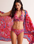 Printed Sarong Scarf-Party Pink, Botanic Sprig