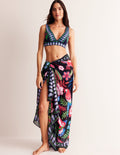 Printed Sarong Scarf-Multi, Tropic Parrot