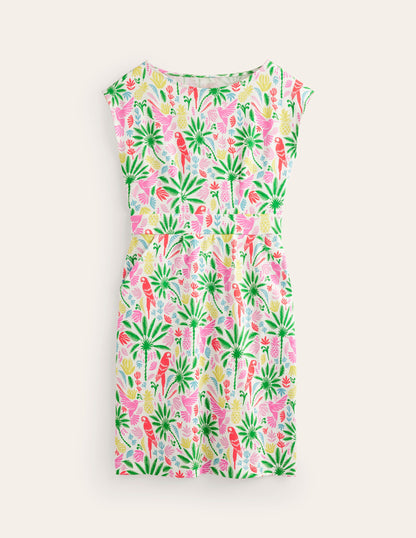 Florrie Jersey Dress-Multi, Tropical Paradise