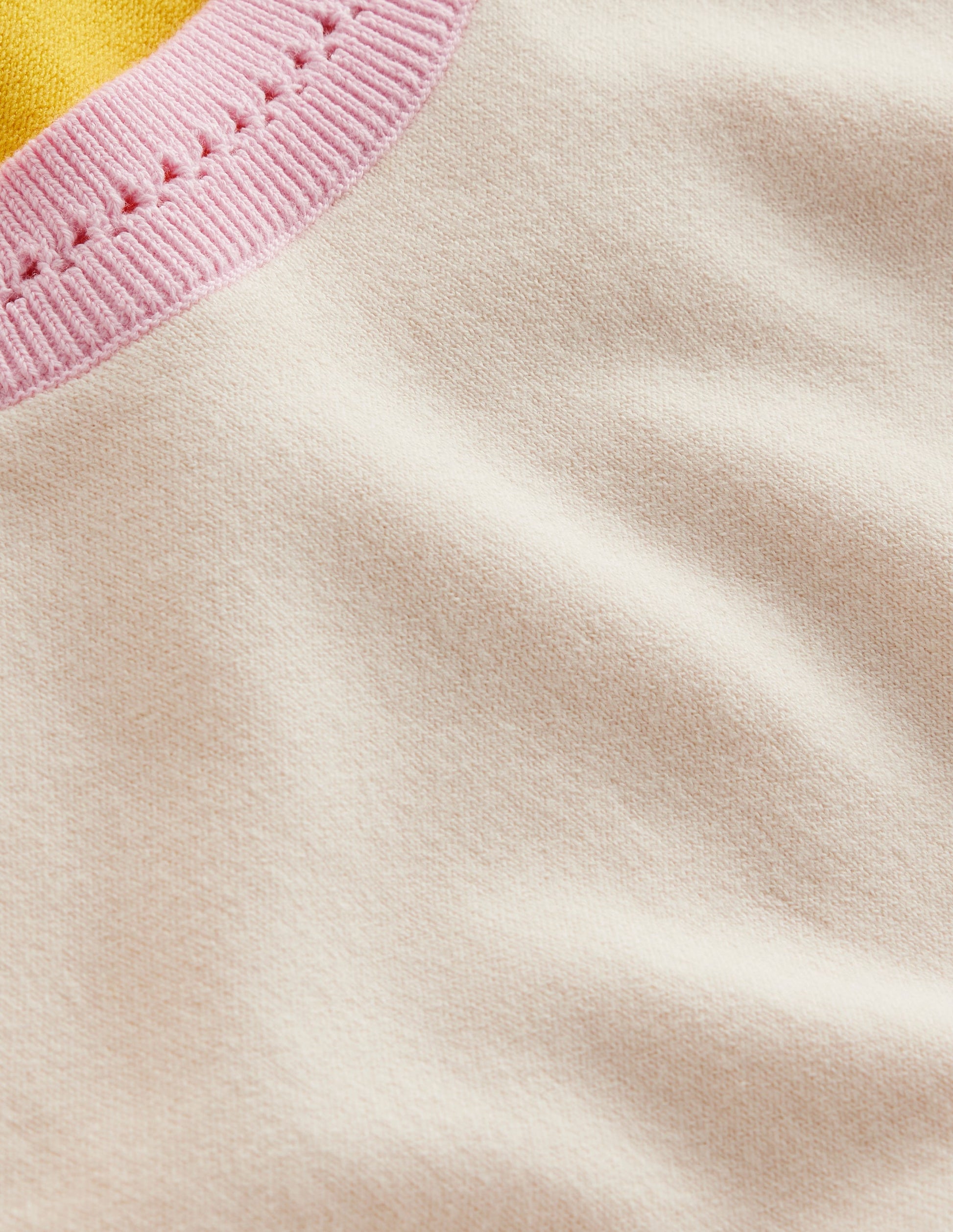 Catriona Cotton Crew T-Shirt-Warm Ivory/ Mimosa Yellow-7