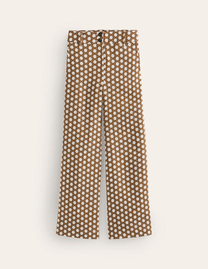 Westbourne Linen Trousers-Rubber, Honeycomb Geo