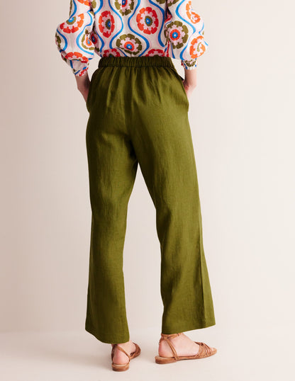 Hampstead Linen Trousers-Mayfly