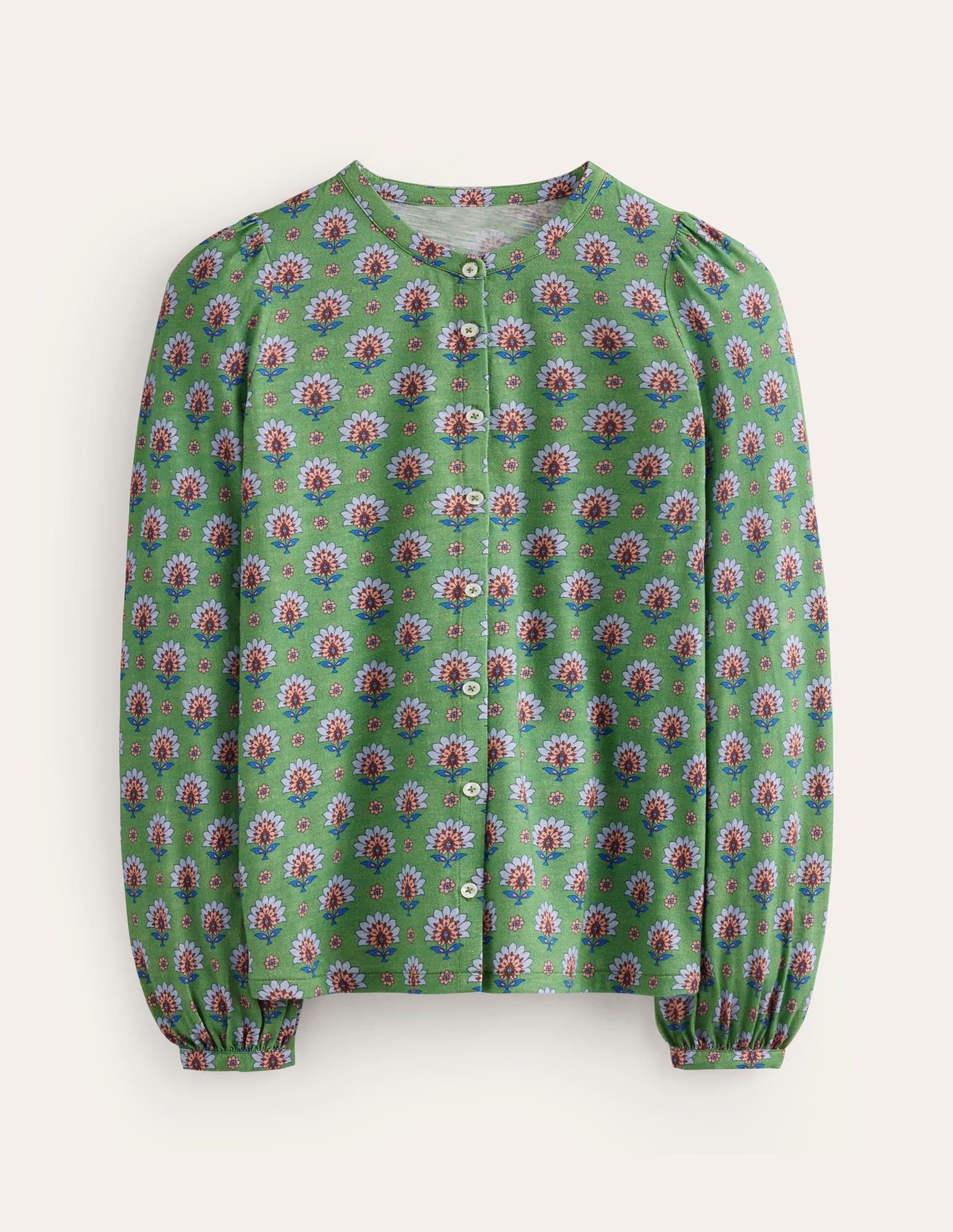 Marina Jersey Shirt-Stone Green, Passion Geo - Image 6