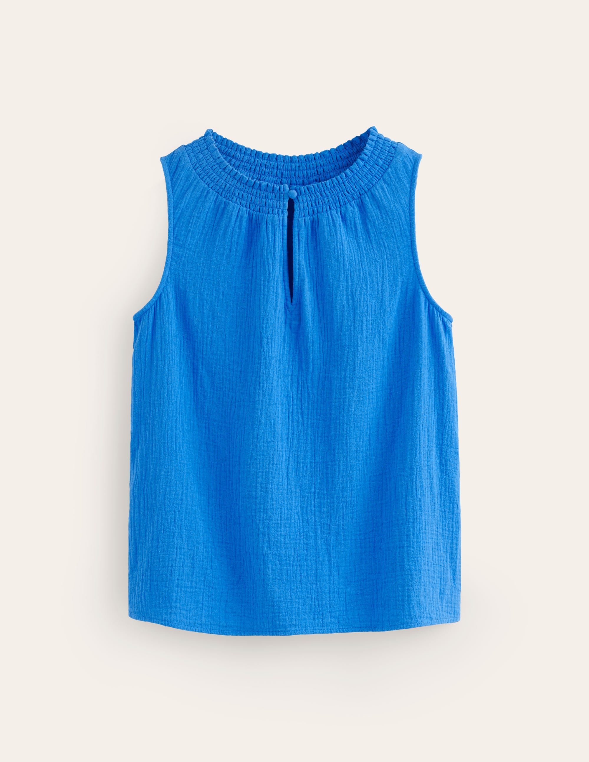Georgia Double Cloth Top-Indigo Bunting - Image 5